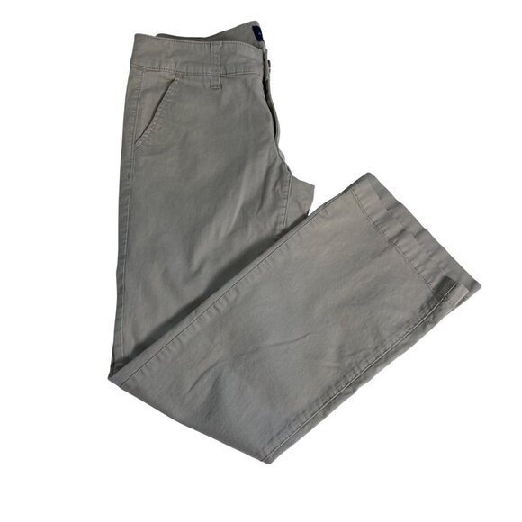 American Eagle Outfitter Khaki Pants Womens 6 Short Kick Boot Stretch School Y2K - Picture 9 of 13